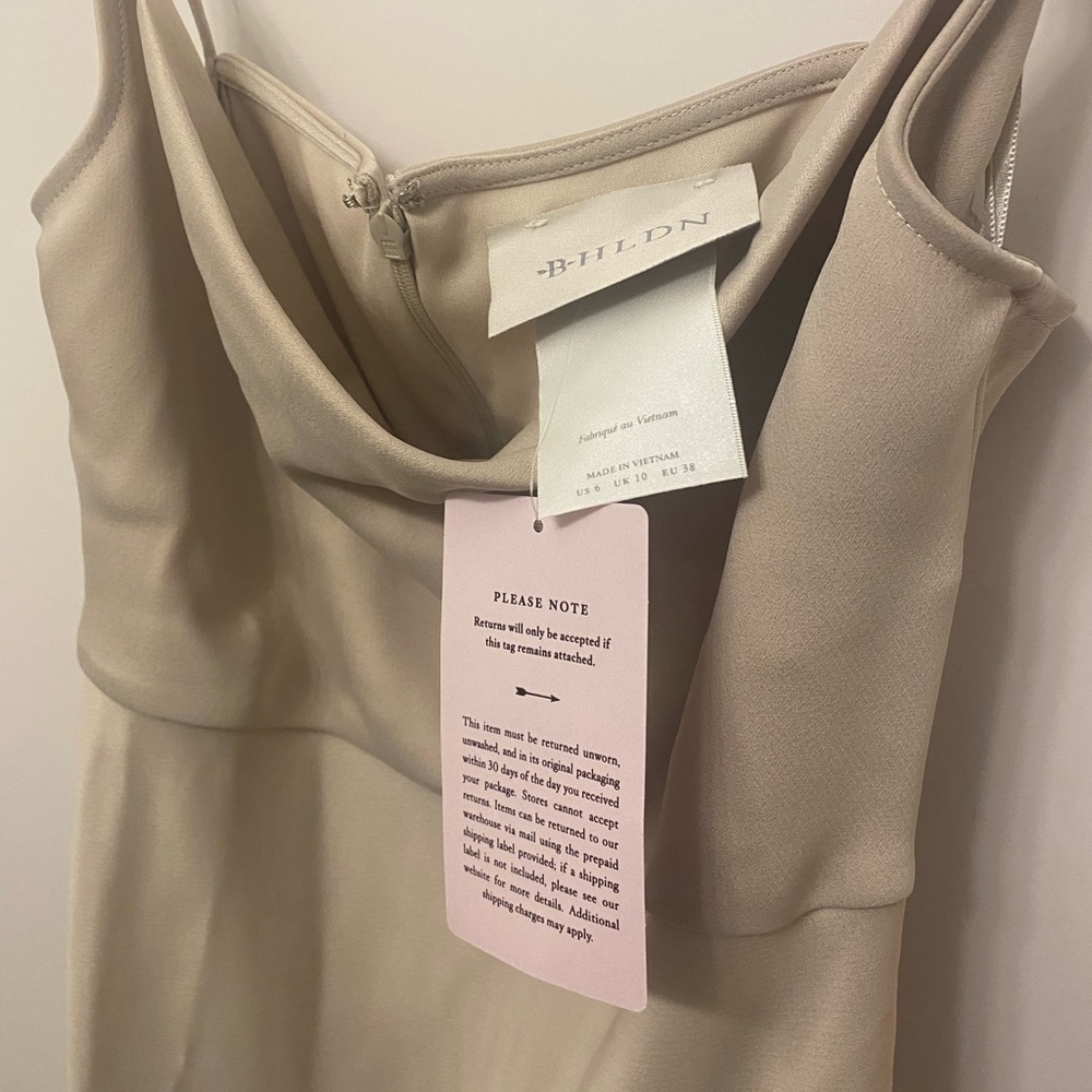 BHLDN Cali Dress in Champagne. Size 6